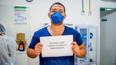 galeria: Covid-19: Trabalhadores da saúde de Benevides começam a receber 2ª dose da vacina.