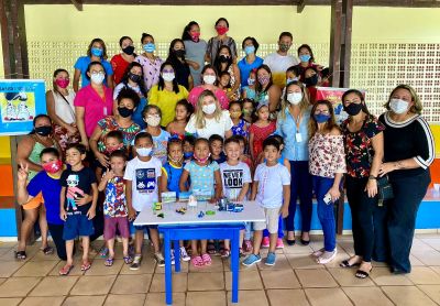 notícia: Prefeitura Municipal de Benevides reúne crianças para construir o PlanMob e ações do programa Urban95 no município. 