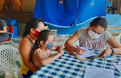 notícia: Prefeitura de Benevides por meio da Secretaria de Saúde inicia projeto piloto de teste para detecção de covid-19 em alunos da Rede Municipal de Ensino