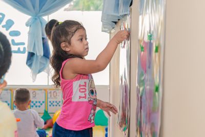 notícia: Alunos da Educação Infantil retomaram as aulas presenciais na Rede Municipal 