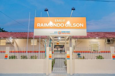 notícia: Prefeitura de Benevides faz reforma e ampliação da escola Raimundo Gilson