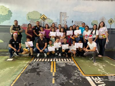 notícia: Comitê das Crianças de Benevides encerra ano com aula de educação para o trânsito