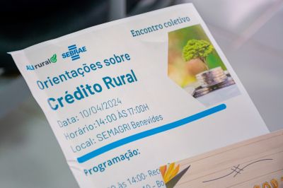 notícia: Produtores locais recebem orientações sobre crédito rural no 1º encontro do programa ALI Rural