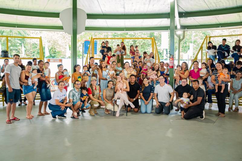 O Agosto Dourado em Benevides encerra com chave de ouro, com uma festa que exalta a importância da amamentação.
