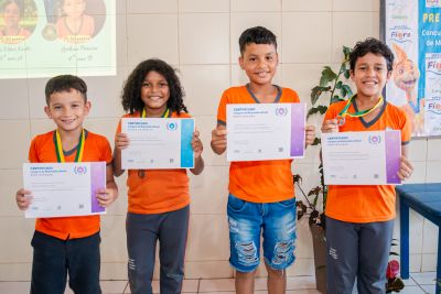 notícia: Premiação Internacional: Alunos e escola municipal de Benevides são premiados pelo Concurso Canguru de Matemática 