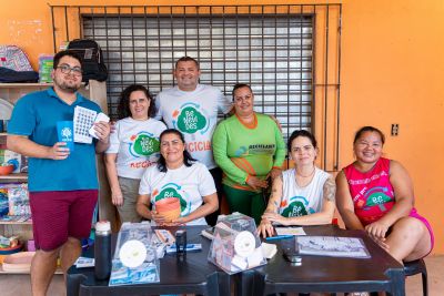 notícia: Benevides Recicla mobiliza comunidade da Terceira Travessa e arrecada mais de 5 mil embalagens em primeira ação de troca itinerante 