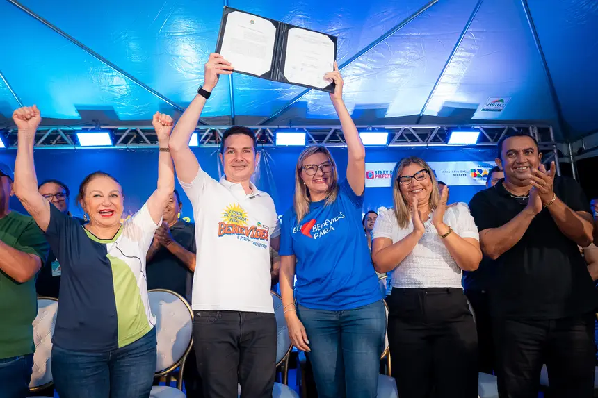 Prefeita Luziane Solon e Ministro Jader Filho assinam contrato de R$ 30 milhões para drenagem.