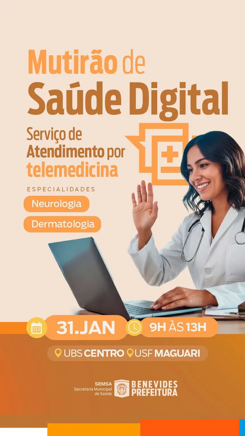 Inauguramos hoje a Sala Digital da USF Maguari, trazendo a telemedicina para mais perto de quem precisa.