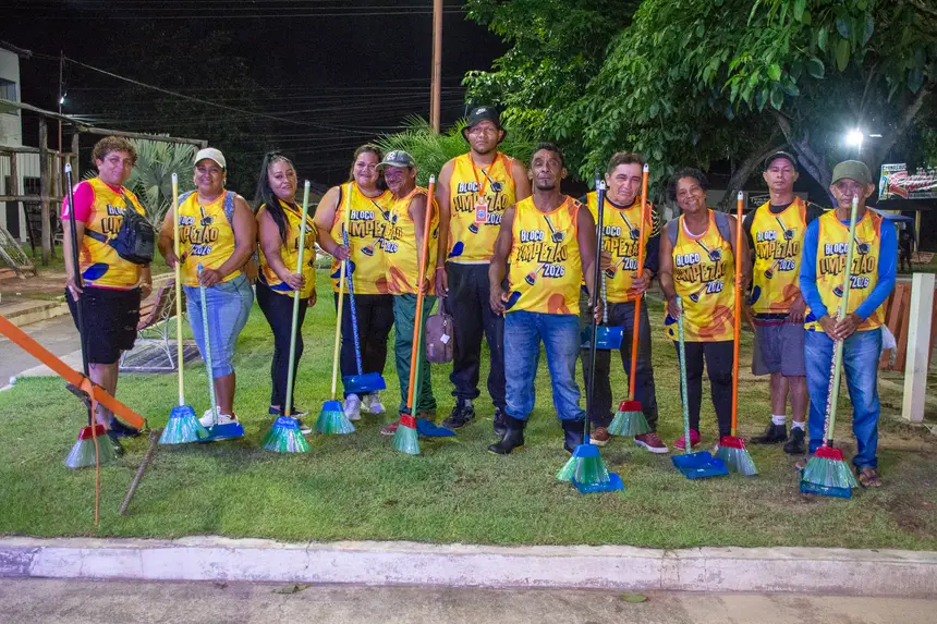 O Bloco do Limpezão entrou na avenida reforçando a importância da conscientização e do cuidado com a cidade durante o Carnaval