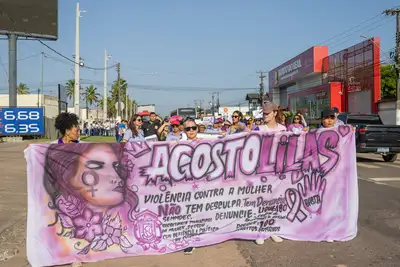 galeria: AGOSTO LILÁS- CAMINHADA DE COMBATE À VIOLÊNCIA CONTRA A MULHER