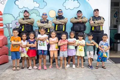 galeria: SEMANA NACIONAL DO TRANSITO COM OS ALUNOS DO CMEI BERÇO DA LIBERDADE